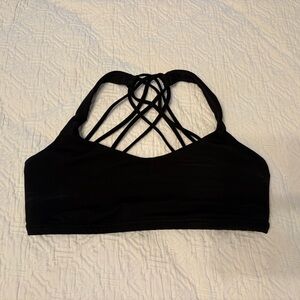 Lululemon Black Strappy Sports Bra